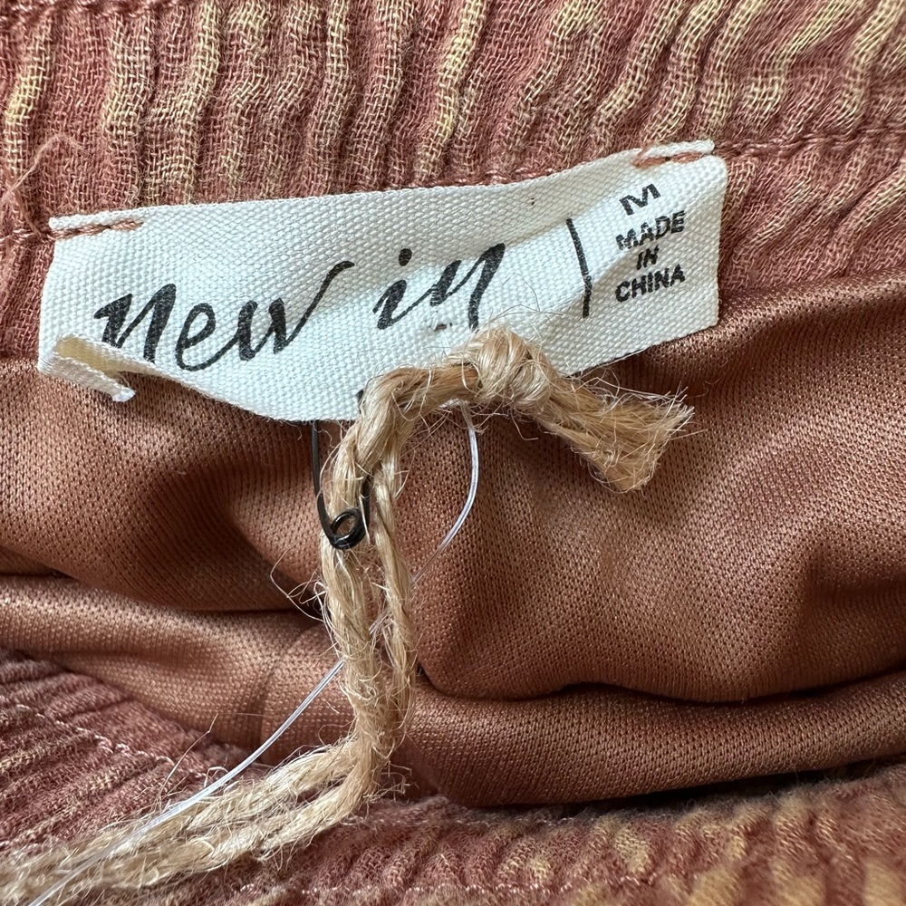 Rust M Washed Cotton Textured Two-Piece Set - Picture 7 of 9